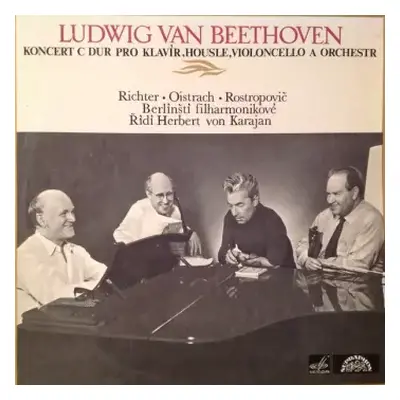 VG+ | VG LP Ludwig van Beethoven: Koncert C Dur Pro Klavír, Housle, Violoncello A Orchestr