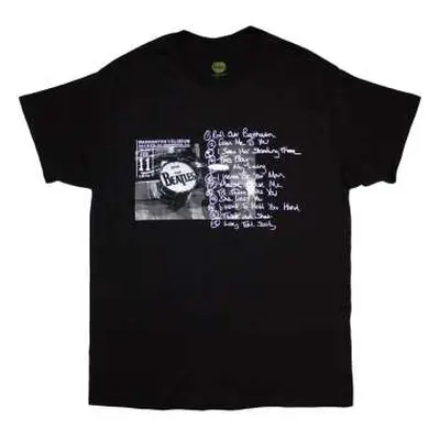 The Beatles Unisex T-shirt: Washington '64 Drum Photo & Setlist (x-large) XL