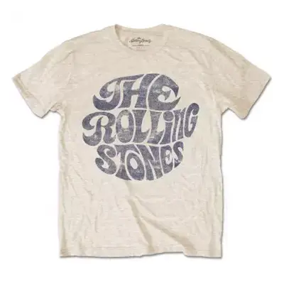 Tričko Vintage 1970s Logo The Rolling Stones XL