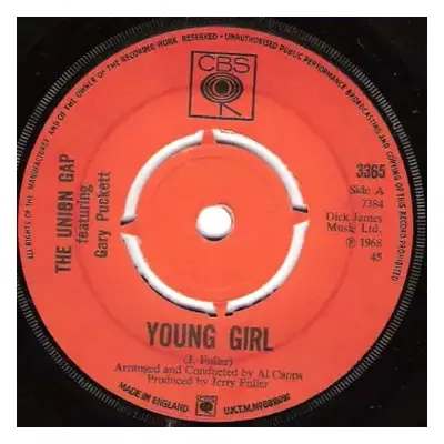 VG+ | VG+ SP Gary Puckett & The Union Gap: Young Girl