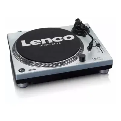 A- | A- Lenco L-3809ME - gramofon s přímým náhonem - metalická modř