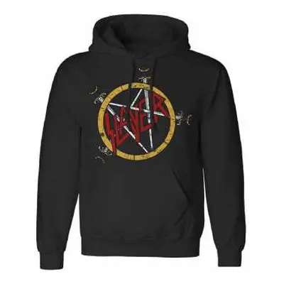 Mikina S Kapucí Pentagram Distressed M