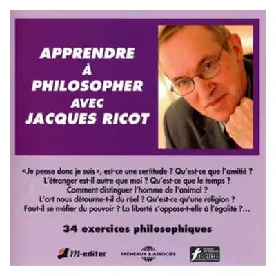 2CD Jacques Ricot: Apprendre À Philosopher Avec Jacques Ricot