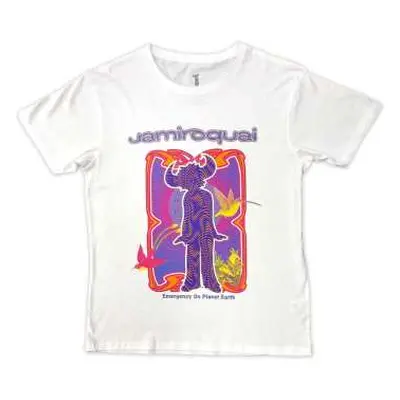 Jamiroquai Unisex T-shirt: Emergency (white) (small) S