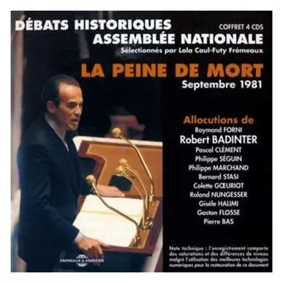 4CD Robert Badinter: La Peine De Mort