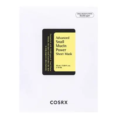 COSRX Pleťová maska Advanced Snail Mucin Power Essence (Sheet Mask) 10 x 25 ml