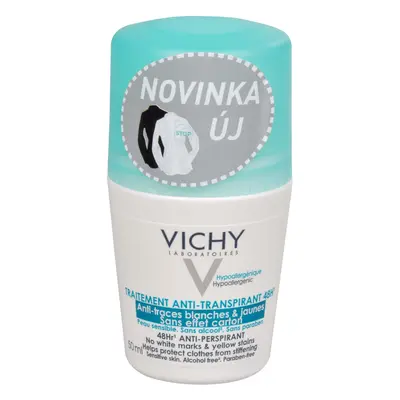 Vichy 48hodinový kuličkový antiperspirant proti bílým a žlutým skvrnám 50 ml