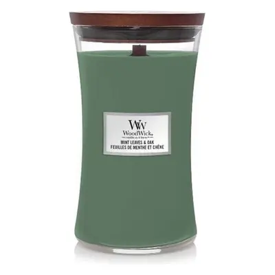 WoodWick Vonná svíčka váza velká Mint Leaves & Oak 609,5 g