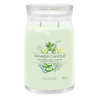 Yankee Candle Aromatická svíčka Signature sklo velké Cucumber Mint Cooler 567 g