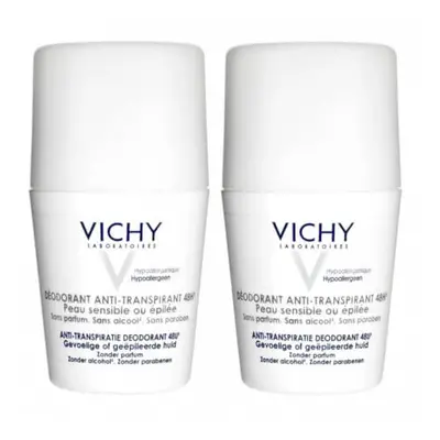 Vichy Sada kuličkových deodorantů pro citlivou a podrážděnou pokožku 2 x 50 ml