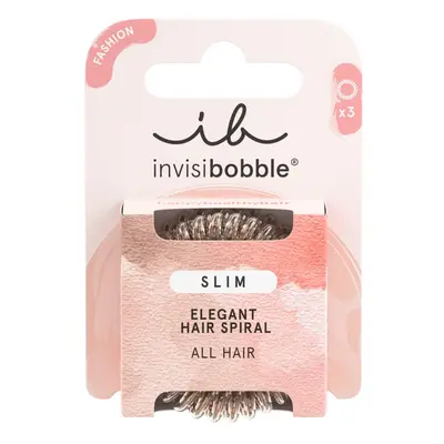 Invisibobble Gumička do vlasů Slim Bronze Me Pretty 3 ks