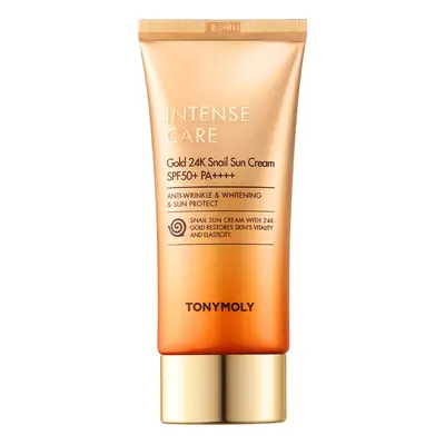 Tony Moly Pleťový krém na opalování s anti-age účinkem SPF 50+ Intense Care Gold 24K Snail (Sun 