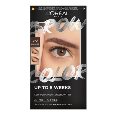 L´Oréal Paris Semi-permanentní barva na obočí Brow Color (Semi-Permanent Eyebrow Tint) 5.0 Brune