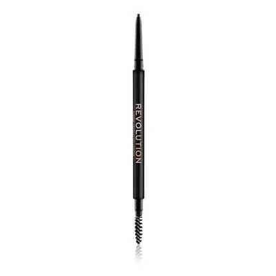 Revolution Precizní tužka na obočí s kartáčkem (Precise Brow Pencil Medium Brown)