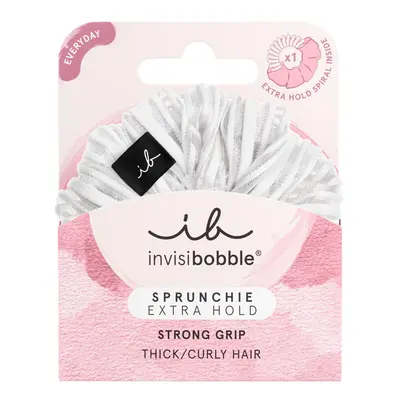 Invisibobble Gumička do vlasů Sprunchie Extra Hold Pure White