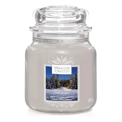 Yankee Candle Aromatická svíčka Classic střední Candlelit Cabin 411 g