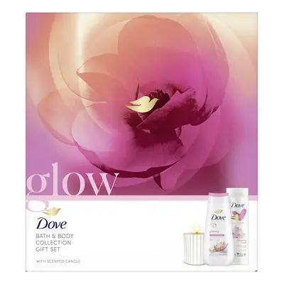 Dove Dárková sada tělové péče se svíčkou Glow