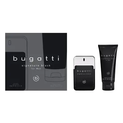 Bugatti Signature Black - EDT 100 ml + sprchový gel 200 ml