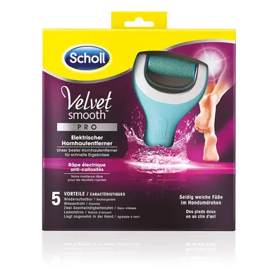 Scholl Elektrický pilník na chodidla do vody Velvet Smooth Pro (Wet And Dry)