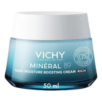 Vichy Krém pro zvýšení hydratace pleti Minéral 89 (100 H Moisture Boosting Cream) 50 ml