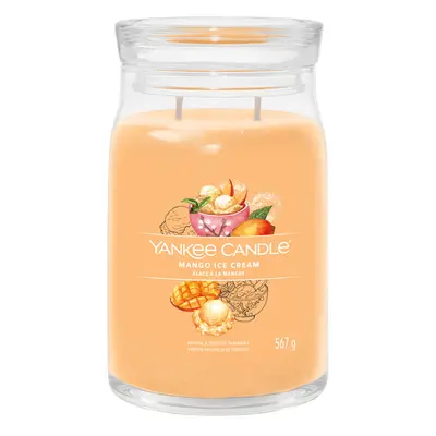 Yankee Candle Aromatická svíčka Signature sklo velké Mango Ice Cream 567 g