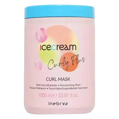 Inebrya Hydratační maska pro kudrnaté a vlnité vlasy Ice Cream Curly Plus (Curl Mask) 1000 ml