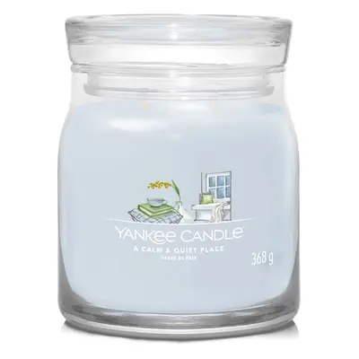 Yankee Candle Aromatická svíčka Signature sklo střední A Calm & Quiet Place 368 g