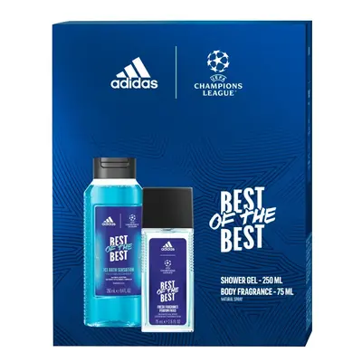 Adidas UEFA Best Of The Best - deodorant s rozprašovačem 75 ml + sprchový gel 250 ml