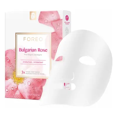 FOREO Hydratační pleťová maska pro suchou a unavenou pleť Bulgarian Rose (Hydrating Sheet Mask) 