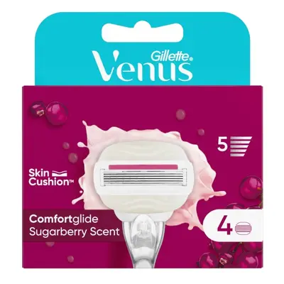 Gillette Náhradní hlavice Venus Comfortglide Sugarberry Scent 4 ks