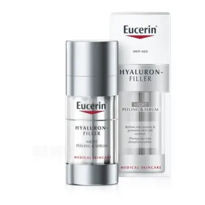 Eucerin Noční obnovující a vyplňující sérum Hyaluron Filler (Night Peeling & Serum) 30 ml