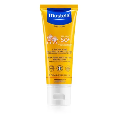 Mustela Dětské ochranné mléko SPF 50+ (Very High Protection Sun Lotion) 40 ml