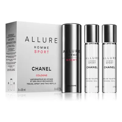 Chanel Allure Homme Sport Cologne - EDC 20 ml (plnitelný flakon) + náplň 2 x 20 ml