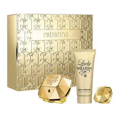 Rabanne Lady Million - EDP 80 ml + tělové mléko 100 ml + EDP 5 ml