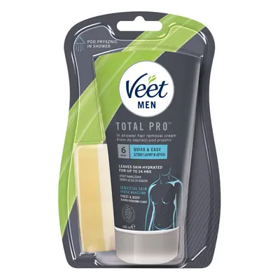 Veet Depilační krém do sprchy pro citlivou pokožku Men Silk & Fresh 150 ml