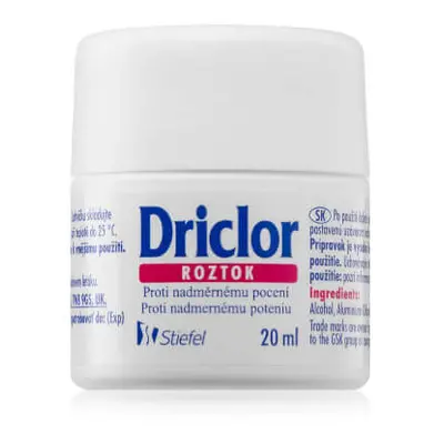 Driclor Antiperspirant roll-on proti nadměrnému pocení Solution 20 ml