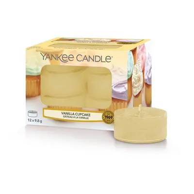 Yankee Candle Aromatické čajové svíčky Vanilla Cupcake 12 x 9,8 g