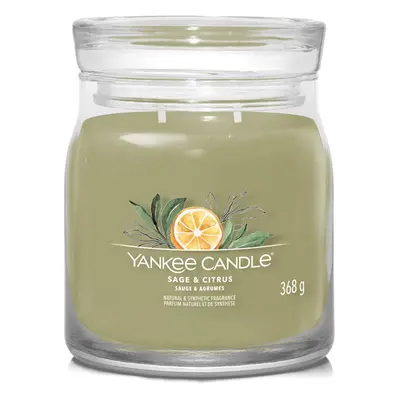 Yankee Candle Aromatická svíčka Signature sklo střední Sage & Citrus 368 g