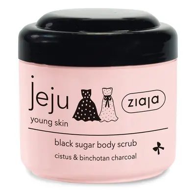 Ziaja Černý cukrový tělový peeling Jeju (Black Sugar Body Scrub) 200 ml