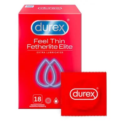 Durex Kondomy Feel Thin Extra Lubricated 12 ks