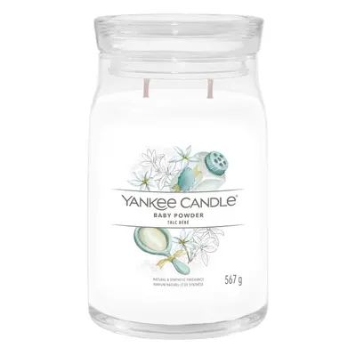 Yankee Candle Aromatická svíčka Signature sklo velké Baby Powder 567 g