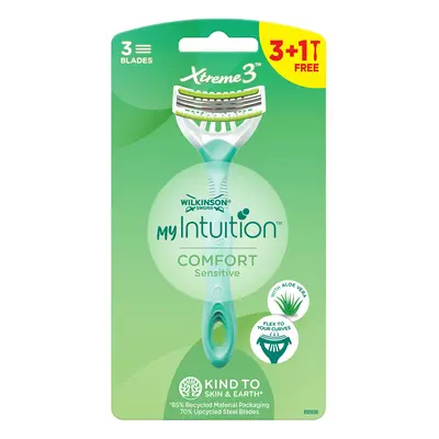 Wilkinson Sword Jednorázový holicí strojek pro ženy My Intuition Comfort Sensitive 3 + 1 ks