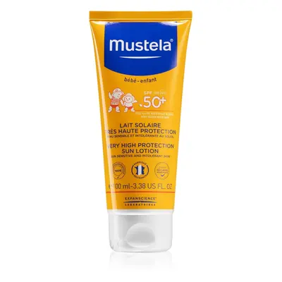 Mustela Dětské ochranné mléko SPF 50+ (Very High Protection Sun Lotion) 100 ml