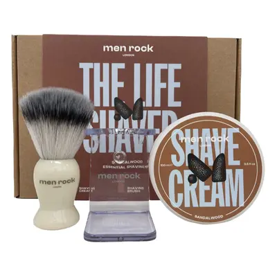 Men Rock London Dárková sada holicí péče Sandalwood (Shaving Gift Set)