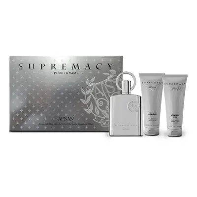 Afnan Supremacy Silver - EDP 100 ml + sprchový gel 100 ml + balzám po holení 100 ml