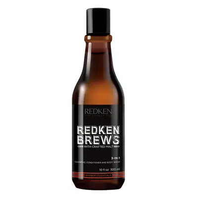 Redken Šampon 3 v 1 Brews (3-In-1 Shampoo, Conditioner and Body Wash) 300 ml