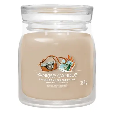 Yankee Candle Aromatická svíčka Signature sklo střední Afternoon Scrapbooking 368 g