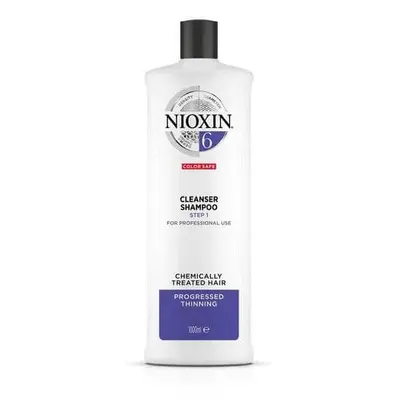 Nioxin Čisticí šampon pro řídnoucí normální až silné přírodní i chemicky ošetřené vlasy System 6