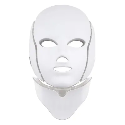 Palsar 7 Ošetřující LED maska na obličej a krk bílá (LED Mask + Neck 7 Colors White)