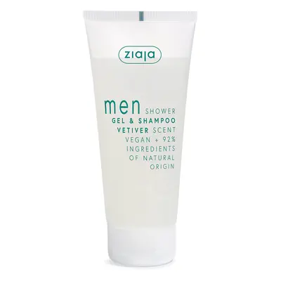 Ziaja Sprchový gel a šampon Vetiver Men (Gel & Shampoo) 200 ml